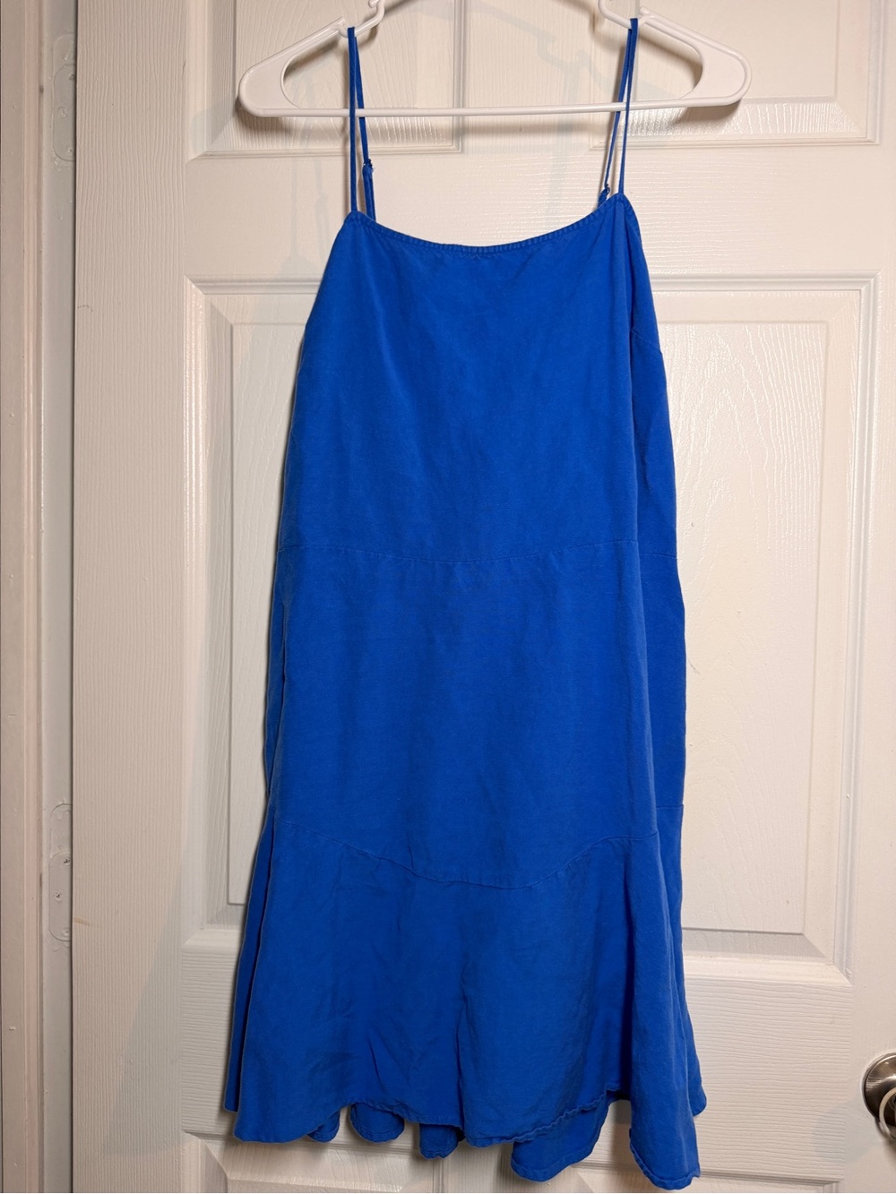 Express Royal Blue Slip Dress with Spaghetti Straps